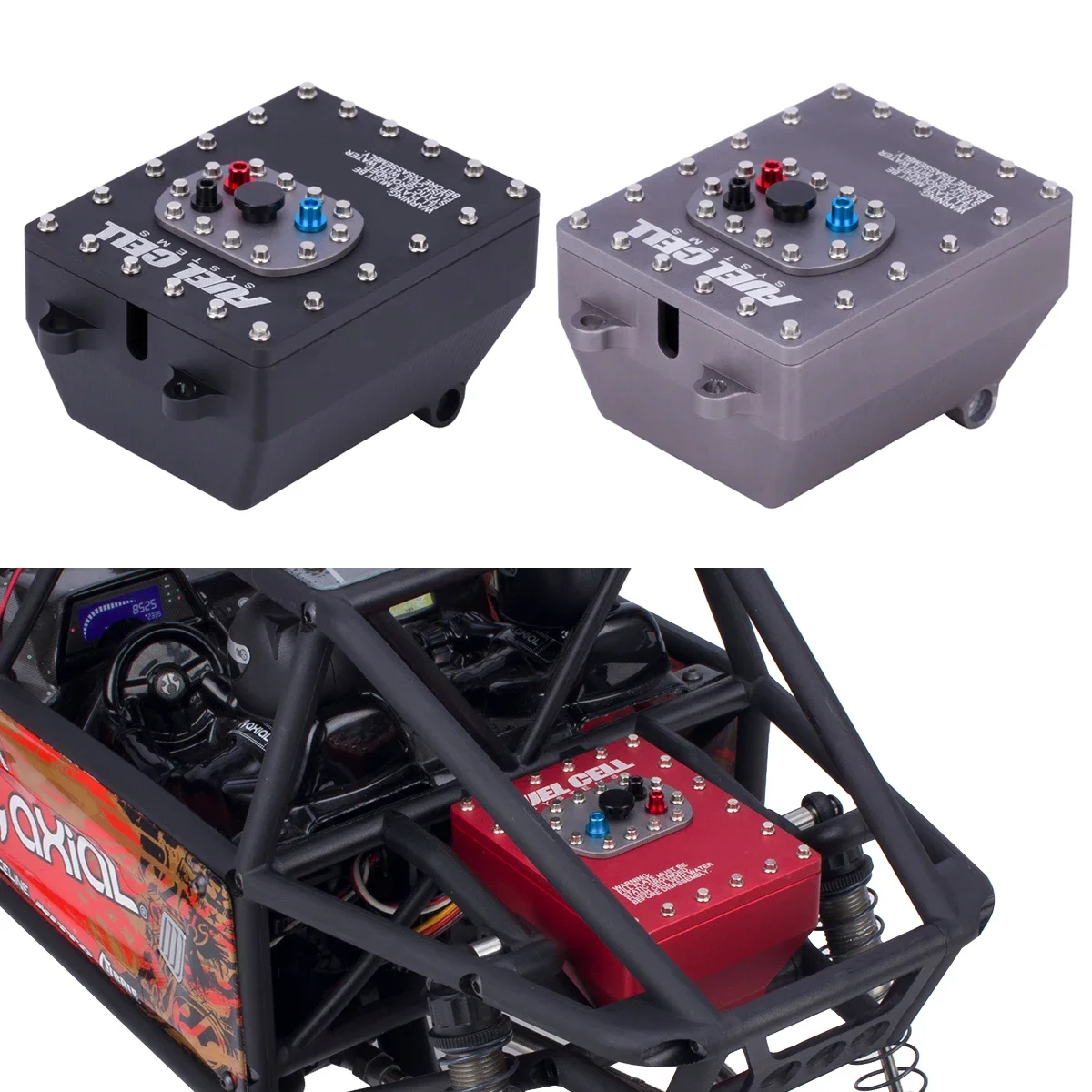 Drone Racing Receiver - 1 ชิ้นอลูมิเนียม 1/10 Scale การใช้เซลล์ตัวรับสัญญาณกล่องจําลองการใช้ถัง RC