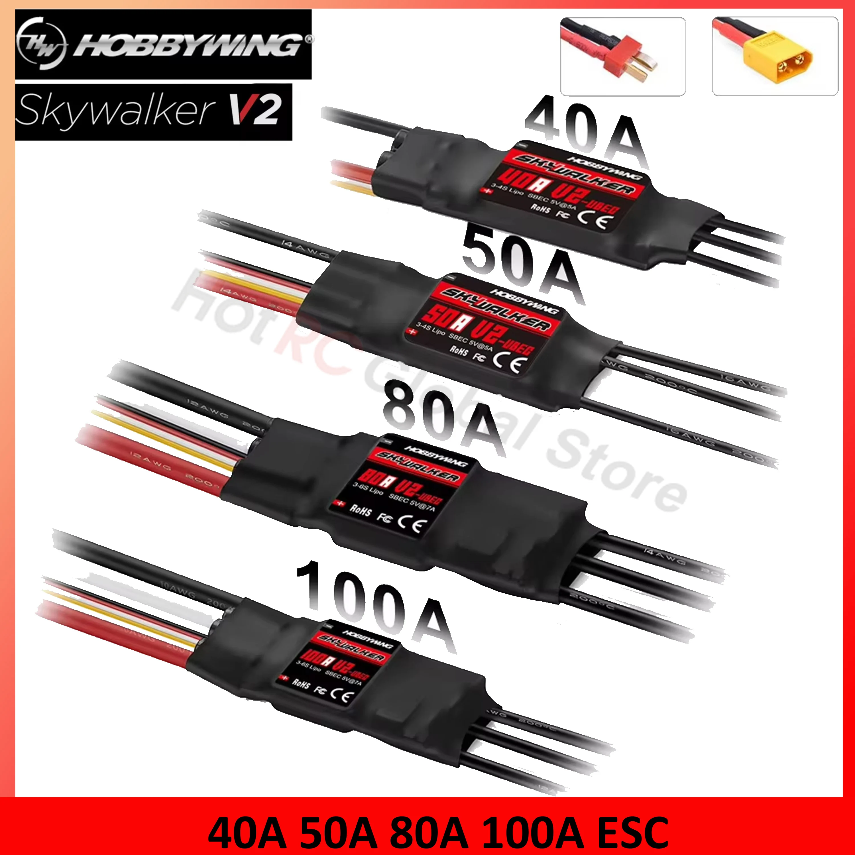 Hobbywing Skywalker ชุด V2 80A - Drone Racing Motor บทวิจารณ์และราคา