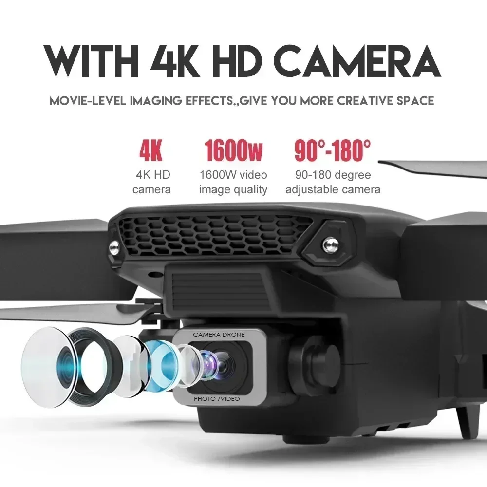 E88 Pro WIFI FPV Droneมุมกว้าง - Drone Racing Camera บทวิจารณ์และราคา